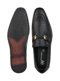 Albertoi Torresi Men's Calabria Black Buckle Slip-Ons -Modern Shoes World 03 53f7838d 1aa6 473e ba1b a4ea0d817f2a