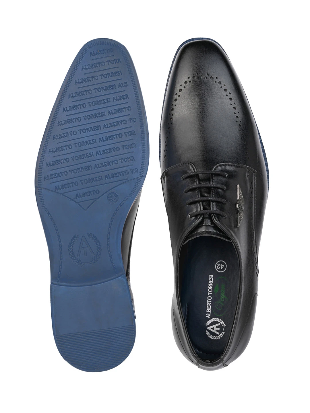 Alberto Torresi Hungary Series 607 Branded Sole Black Formal Shoes 10 Alberto Torresi Hungary Series 607 Branded Sole Black Formal Shoes - Image 8