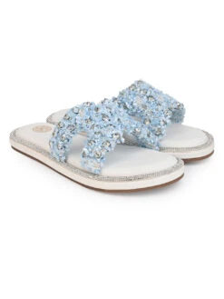 Modern Shoes World -Modern Shoes World 1002 BLUE WHITE 2