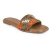 Alberto Torresi Brown Handcrafted Detailing With Festive Charm -Modern Shoes World 1004 ORANGE GOLD 1