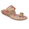 Alberto Torresi Women’s Embroidered Ethnic Sandals 2 Alberto Torresi Women’s Embroidered Ethnic Sandals -Modern Shoes World 1007 BAIGE 1