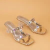 Alberto Torresi Gold-Toned Crystal Ankle-Strap Synthetic Heels 1 Alberto Torresi Gold-Toned Crystal Ankle-Strap Synthetic Heels -Modern Shoes World 1025 GOLD 1
