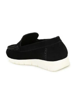 Alberto Torresi All Day Suede Thick Sole Loafer/ Sneaker For Women -Modern Shoes World 11784 BLACK 3 bbc695ba 97d9 4b39 9dec 8b9370743d56