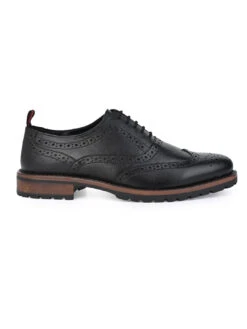 Alberto Torresi LatestBlack Brogue Shoes With Padded Insole -Modern Shoes World 1 3 3a5a54b0 e394 4f4a 93be 7bbdcb3b32f6