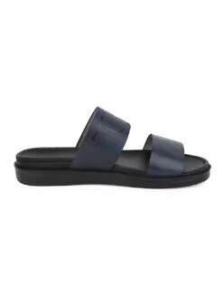 Alberto Torresi PVC Printed Branding Textured Blue Leather Men Slippers 13 Alberto Torresi PVC Printed Branding Textured Blue Leather Men Slippers -Modern Shoes World 3 bb60be6a bd19 449c a9ce fd6b5a2b8ea5