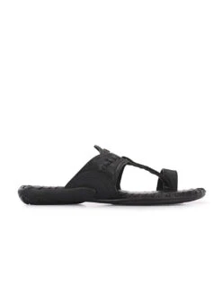 Alberto Torresi Men's Black Kolhapuri Thong Slipper 14 Alberto Torresi Men's Black Kolhapuri Thong Slipper -Modern Shoes World 59264 BLACK 3