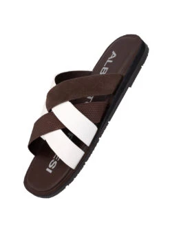 Alberto Torresi MenBrown Slippers -Modern Shoes World 59269 WHITE BROWN 4 7fa74f92 1a32 4fd4 a24b 692b72c9560a