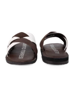 Alberto Torresi MenBrown Slippers -Modern Shoes World 59269 WHITE BROWN 6 2a0ff367 ceb8 4a1e a65c 3e6881c0b8d4