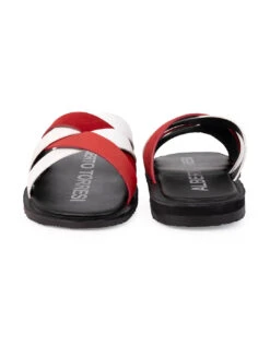 Alberto Torresi Men Red Slippers -Modern Shoes World 59269 WHITE RED 6 aa969f0b 0d6b 466e a224 553b2a65dfc2