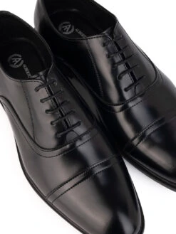 Alberto Torresi Men’s Black Synthetic Oxford Shoes -Modern Shoes World 59349 BLACK 6