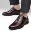 Alberto Torresi Men’s Brown Synthetic Oxford Shoes -Modern Shoes World 59349 BROWN 7