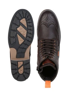 Aberto Torresi Sabastian Brouge High Tops Series 36 Boots For Men -Modern Shoes World 62337 BROWN 6