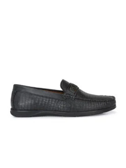 Alberto Torresi Genuine Leather Black Textured Loafers For Men -Modern Shoes World 63797 BLACK CROCO 2 2c6d61d5 b18e 42b8 a0d2 e7ea46b6828d