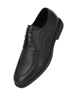 Alberto Torresi Genuine Leather Lace Up Sneakers Eva Sole Formals Sneakers -Modern Shoes World 66700 BLACK 4