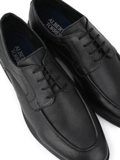 Alberto Torresi Genuine Leather Lace Up Sneakers Eva Sole Formals Sneakers -Modern Shoes World 66700 BLACK 7