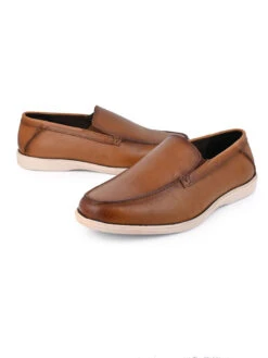 Alberto Torresi Genuine Leather Alpha Male Loafers -Modern Shoes World 66726 TAN 3