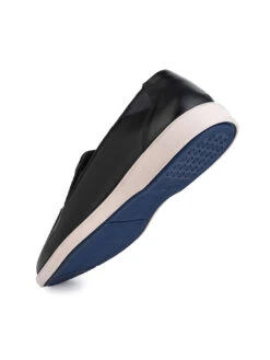 Alberto Torresi Mild Leather Alpha Male Loafer With Sneaker Comfort Padding And Leather Upper -Modern Shoes World 66727 BLACK 3