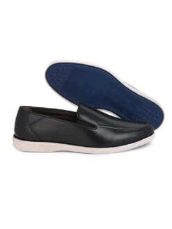 Alberto Torresi Mild Leather Alpha Male Loafer With Sneaker Comfort Padding And Leather Upper -Modern Shoes World 66727 BLACK 4