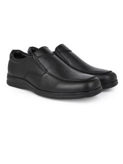 Alberto Torresi Broad Fit BlackLeather Formal Shoes|Durable, Stylish & Perfect For Work -Modern Shoes World 66750 BLACK 2