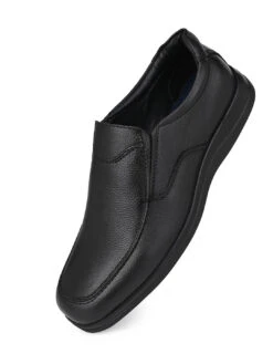 Alberto Torresi Broad Fit BlackLeather Formal Shoes|Durable, Stylish & Perfect For Work -Modern Shoes World 66750 BLACK 4