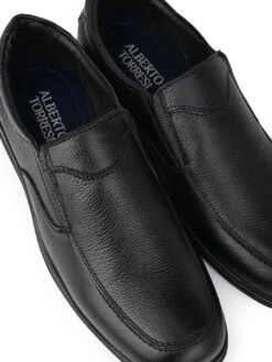 Alberto Torresi Broad Fit BlackLeather Formal Shoes|Durable, Stylish & Perfect For Work -Modern Shoes World 66750 BLACK 7