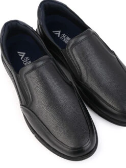 Alberto Torresi Genuine Leather Blue Magic Series Ligth Weight Formal Sneakers -Modern Shoes World 66769 BLACK 6