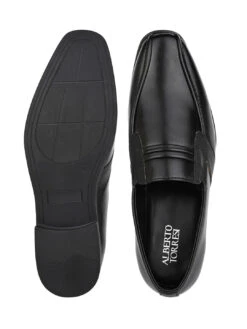 Alberto Torresi Office Edition Black Faux Leather Slip On 800 -Modern Shoes World 66800 BLACK 6