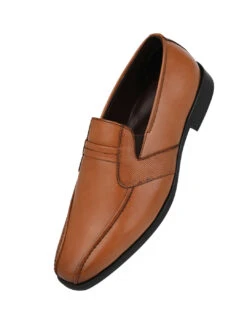 Alberto Torresi Office Edition Tan Faux Leather Slip On 800 -Modern Shoes World 66800 TAN 4