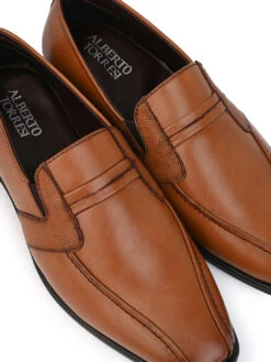 Alberto Torresi Office Edition Tan Faux Leather Slip On 800 -Modern Shoes World 66800 TAN 7