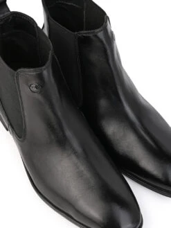 Alberto Torresi Men’s Leather Chelsea Boots In Black -Modern Shoes World 66807 BLACK 7