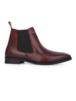Alberto Torresi Men’sLeather Chelsea Boots In Burgundy In Bordo 13 Alberto Torresi Men’sLeather Chelsea Boots In Burgundy In Bordo -Modern Shoes World 66807 BORDO 3