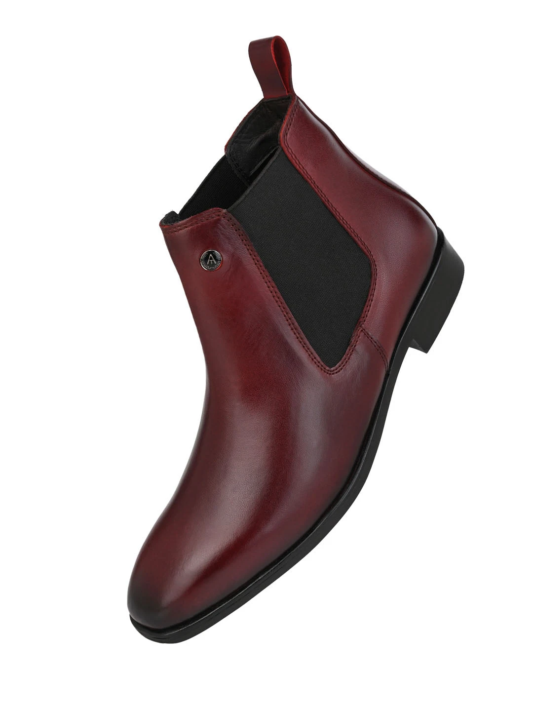 Alberto Torresi Men’sLeather Chelsea Boots In Burgundy In Bordo 7 Alberto Torresi Men’sLeather Chelsea Boots In Burgundy In Bordo - Image 5
