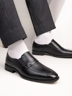 Alberto Torresi Black Formals Slip-Ons