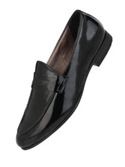 Alberto Torresi Nancy Penny Black Patent Saddle Loaffer -Modern Shoes World 66933 BLACK 4 93c17b5c 2252 4530 a919 3f6a0ddf6b31