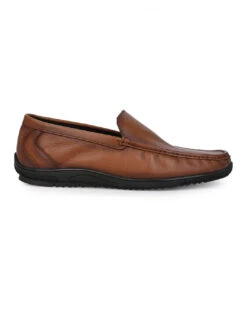 Alberto Torresi Genuine Leather Filter Series Rubber Sole With Padded Comfort Plain Loafers -Modern Shoes World 66941 TAN 2 cb1509e3 3c10 413d 981d 98fef3322064