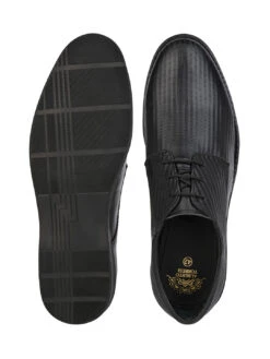 Alberto Torresi Textured Black Leather Office/ Dress Formal Derby Shoes -Modern Shoes World 66950 BLACK 5 676eeaf9 f914 4762 bba6 f8c2f9c22364