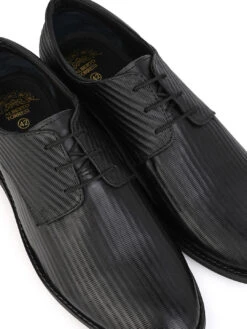 Alberto Torresi Textured Black Leather Office/ Dress Formal Derby Shoes -Modern Shoes World 66950 BLACK 7 ccbe5e72 2cc7 4003 a5d4 2145ff231295