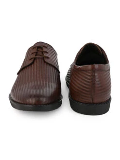 Alberto Torresi Textured Brown Leather Office/ Dress Formal Derby Shoes -Modern Shoes World 66950 BROWN 5 d47503cc aef5 42c3 84c8 9a0e53ce5b5a