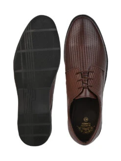 Alberto Torresi Textured Brown Leather Office/ Dress Formal Derby Shoes -Modern Shoes World 66950 BROWN 6 d778a422 0eb2 4abc b827 60156f1e807f