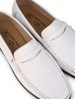 Alberto Torresi White Slip On Loafer -Modern Shoes World 88530 WHITE 7 b171b141 c0a0 4fcc 91a6 2869f214a9a8