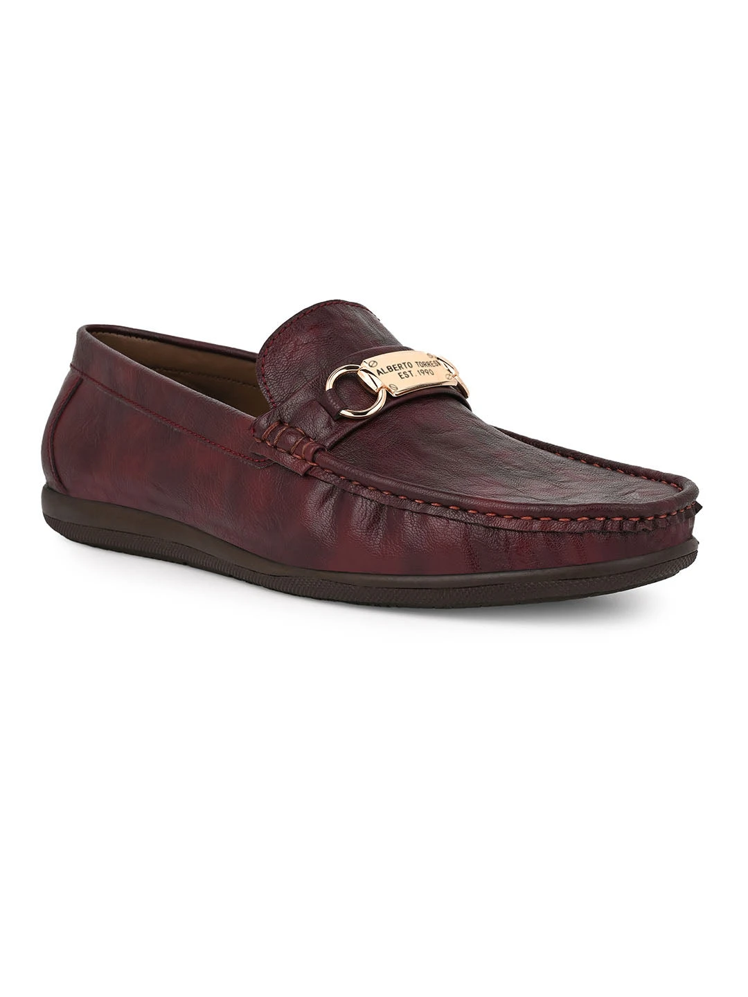 Alberto Torresi Twisty Series 531 Full Flex Rubber Sole Slip In Bordo Casual Loafers 4 Alberto Torresi Twisty Series 531 Full Flex Rubber Sole Slip In Bordo Casual Loafers - Image 2