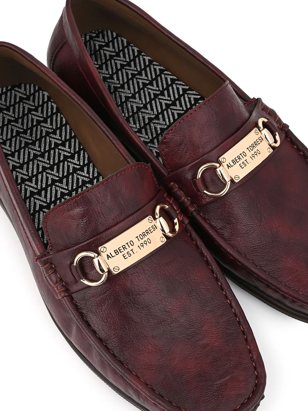 Alberto Torresi Twisty Series 531 Full Flex Rubber Sole Slip In Bordo Casual Loafers 10 Alberto Torresi Twisty Series 531 Full Flex Rubber Sole Slip In Bordo Casual Loafers - Image 8