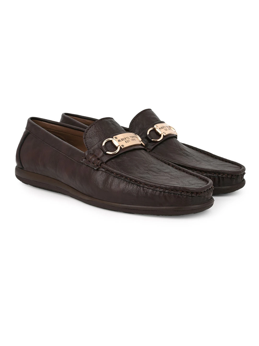 Alberto Torresi Twisty Series 531 Full Flex Rubber Sole Slip In Brown Casual Loafers 5 Alberto Torresi Twisty Series 531 Full Flex Rubber Sole Slip In Brown Casual Loafers - Image 3