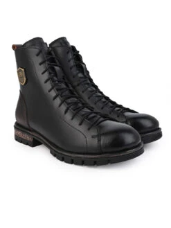 Alberto Torresi HEADON Series Devl 551 Robust TPR Sole Leather Long Boots 14 Alberto Torresi HEADON Series Devl 551 Robust TPR Sole Leather Long Boots -Modern Shoes World 88551 BLACK 4 05d50fa2 e808 4535 b147 2fddc871fa42