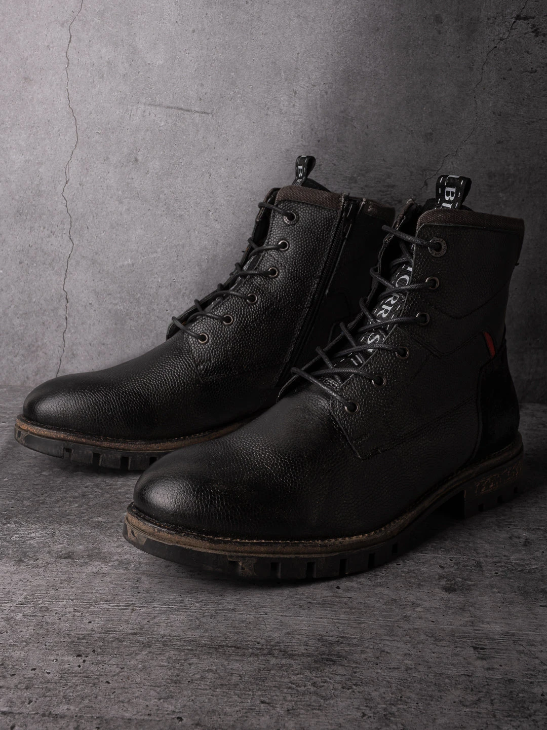 Black Leather Lace Up Boots 6 Black Leather Lace Up Boots - Image 4