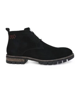 Alberto Torresi Headon Series Devl559 Genuine Suede High Tops For Men 12 Alberto Torresi Headon Series Devl559 Genuine Suede High Tops For Men -Modern Shoes World 88559 BLACK 2