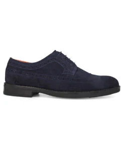 Alberto Torresi Blue Suede Brogues -Modern Shoes World 88596 BLUE 3