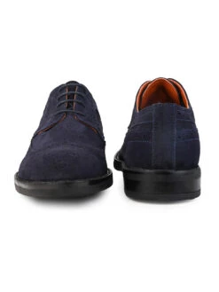Alberto Torresi Blue Suede Brogues -Modern Shoes World 88596 BLUE 4
