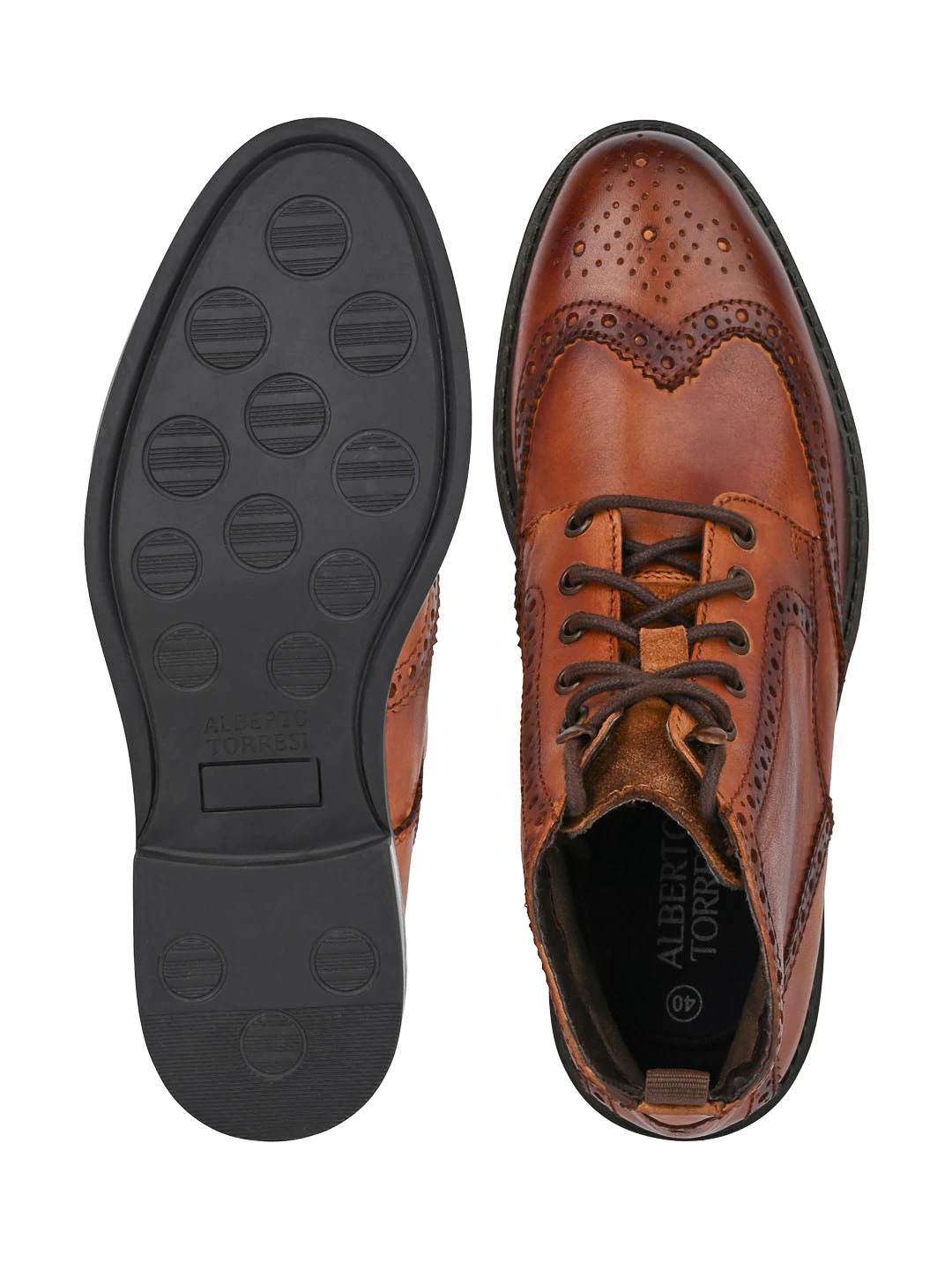 Alberto Torresi G.Leather Lloyd Series 597 Tan Brogues Boot 9 Alberto Torresi G.Leather Lloyd Series 597 Tan Brogues Boot - Image 7