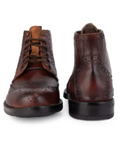 Alberto Torresi G.Leather Lloyd Series 599 Brown Brogues Boot 15 Alberto Torresi G.Leather Lloyd Series 599 Brown Brogues Boot -Modern Shoes World 88599 BROWN 5